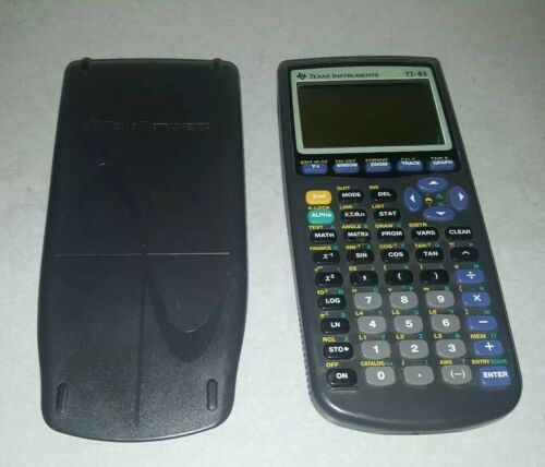 TEXAS INSTRUMENTS TI-83 GRAPHING CALCULATOR WITH COVER CASE