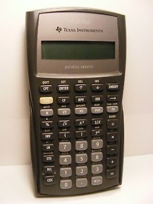 Texas Instruments BAII Plus Business Analyst Financial Calculator with Case