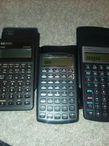 HP 10b 10bII 10BII+ Calculators. All Work 10b Needs A New Battery. Great cond.
