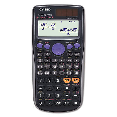 Casio Calculator,Scientific FX300ESPLUS  - 1 Each