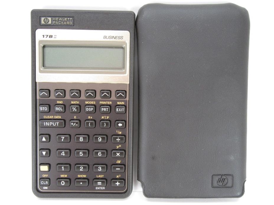 HP 17BII Financial Calculator with Case.