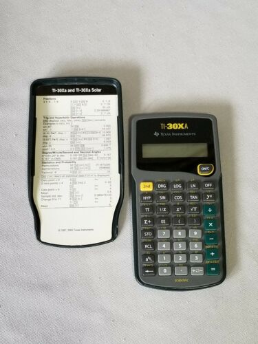 Texas Instruments TI-30XA Scientific Calculator! Fresh battery!