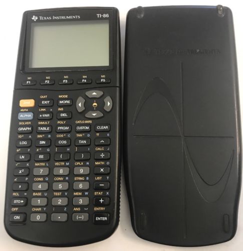 Texas Instruments TI-86 Graphing Calculator - WITH COVER B8
