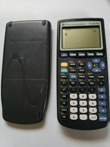 Texas Instruments TI-83 Plus Graphing Calculator with Cover - Free Shipping