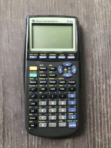 Texas Instruments TI-83 Graphing Calculator EUC