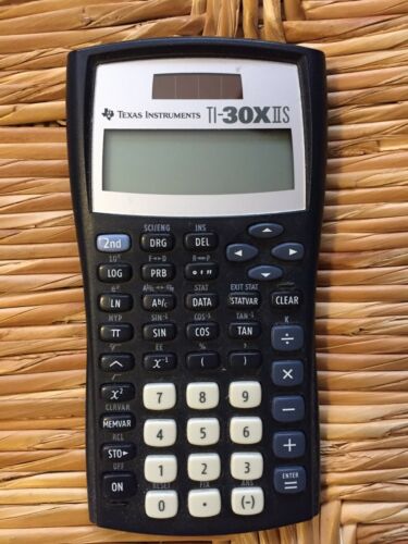 Texas Instruments TI-30x IIS Solar Scientific Calculator Cover Instruction Card