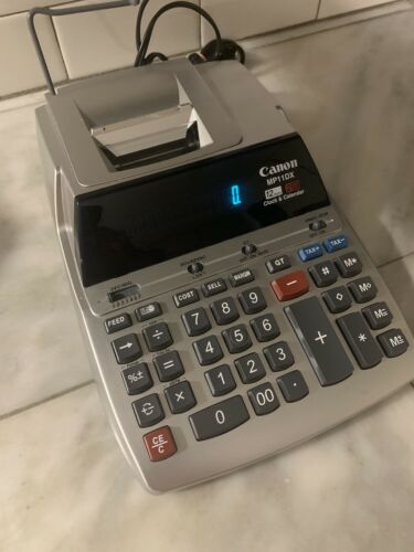 Canon MP11DX 12-Digit Electric Desktop Printing Calculator (Clock & Calendar) ME