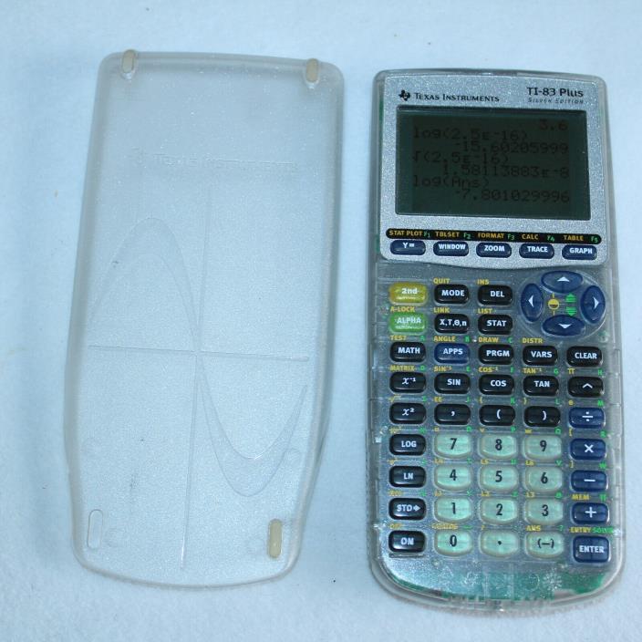 Texas Instruments TI-83 Plus Silver Edition Graphing Calculator CLEAN / TESTED