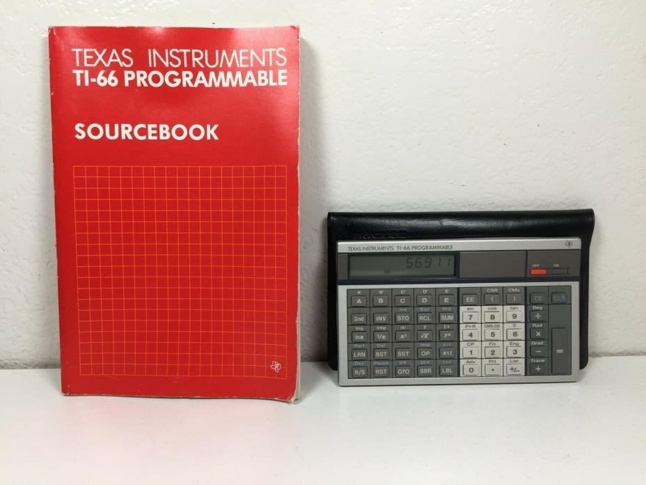 Texas Instruments Ti-66 Programmable Calculator with Source Book