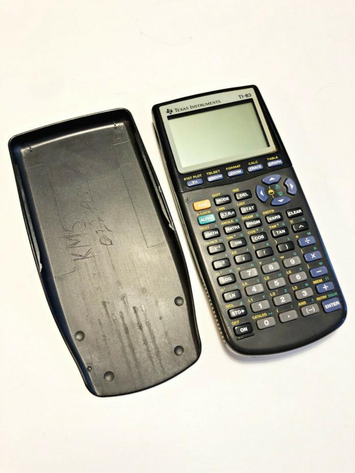 Texas Instruments TI-83 Plus Graphing Calculator Tested Works