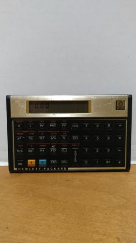 Hewlett Packard HP 12C Vintage Financial Calculator Tested & Working No Case