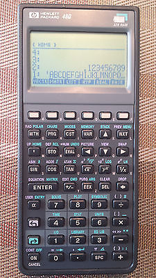 HP Hewlett Packard 48G Graphing Calculator, Case, PDF Manuals on CD - VGC! AXL
