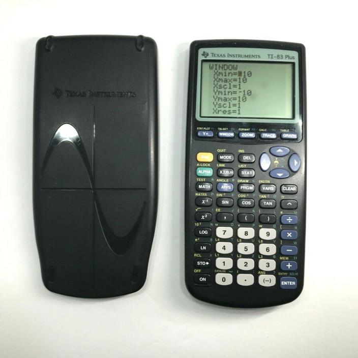 Texas Instruments TI-83 Plus Graphing Calculator with Cover, TESTED