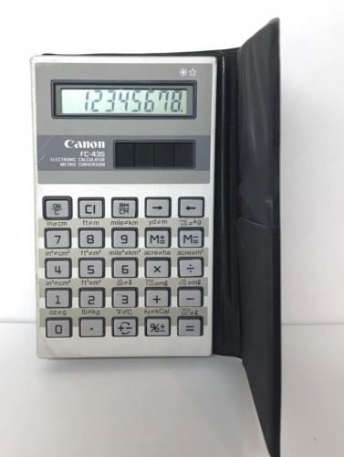 Canon Metric Conversion Calculator FC-43S With Sleeve