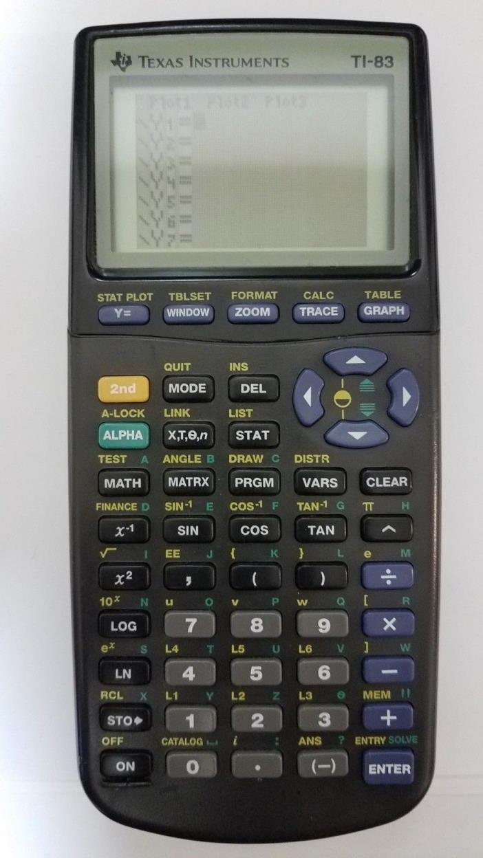 Texas Instruments TI-83 Graphing Calculator Works Great