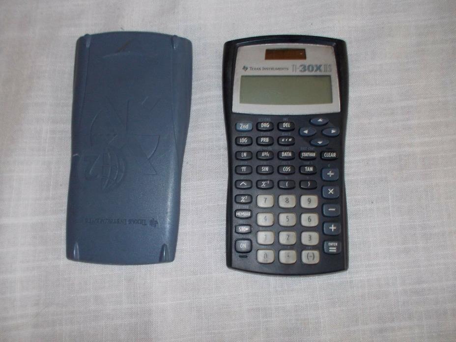 Texas Instruments Ti-30x IIS Scientific Solar Calculator Black With Blue Accents