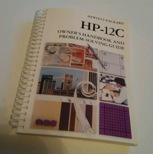 HP 12C Financial Calculator Owners Handbook & Problem Solving Guide 1983