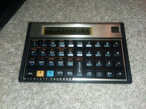 Hp 12c calculator. Works great