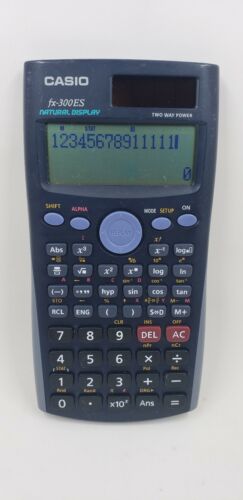 Casio FX-300ES 2 Line Display Scientific Calculator, Solar Powered