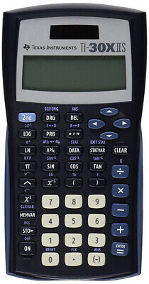 TI - TI-30X IIS 2-Line Scientific Calculator, Black with Blue Accents - 1 Unit