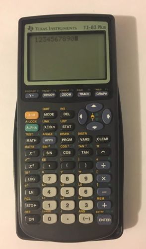 Texas Instruments TI-83 Plus Graphing Calculator Works