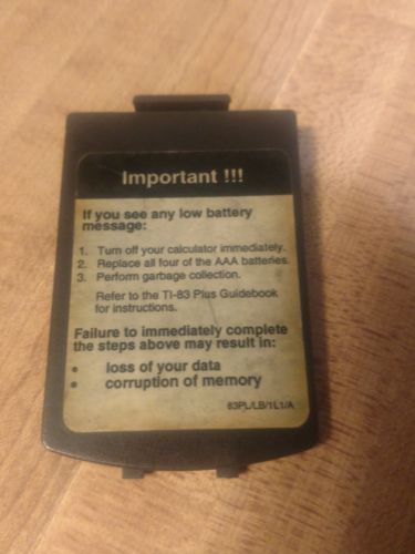 Texas Instruments TI-83 Plus Battery Door Cover