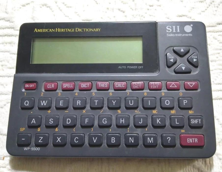 Seiko Instruments SII WP-5500 Handheld American Heritage Dictionary
