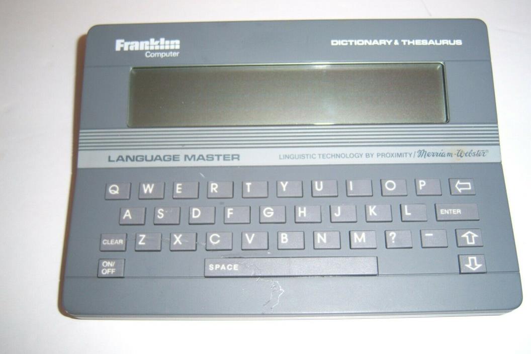 Franklin LM-2000B ~ Dictionary & Thesaurus Language Master / Merriam-Webster ^^