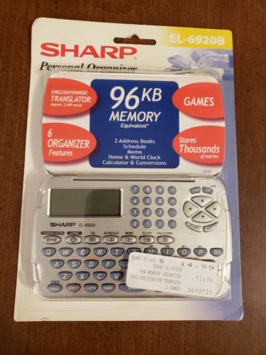 SHARP EL-6920B Personal Organizer English /Spanish Translator PDA
