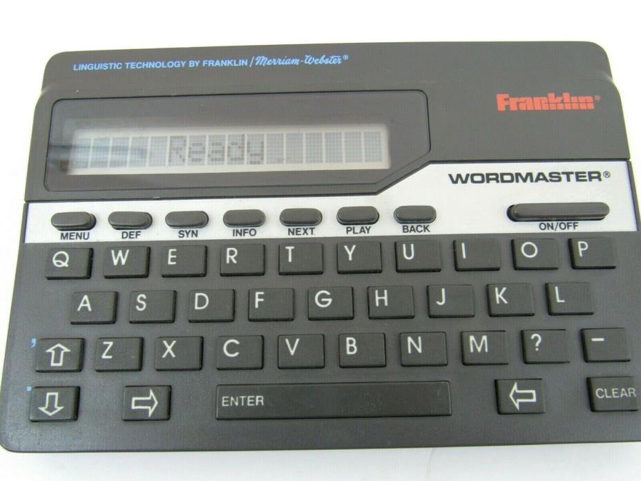 Franklin Wordmaster Deluxe Model WM-1055A - Excellent Working Condition