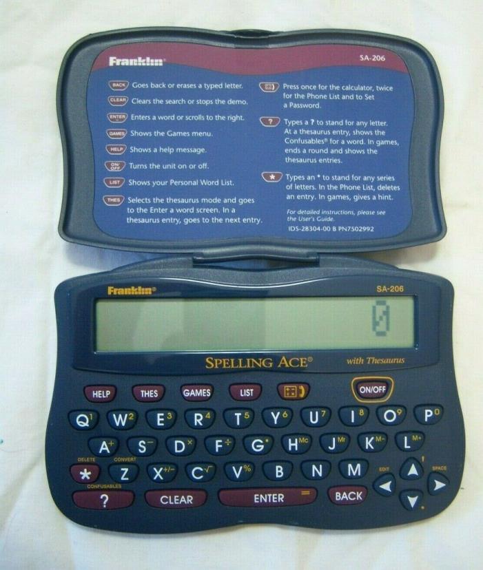 Franklin SA-206 Electronic Spelling Ace Handheld Pocket w/ Thesaurus