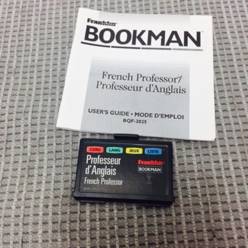 Franklin Bookman French Professor Cartridge BQF-2025