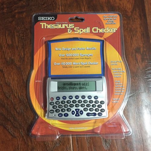 6 ozSeiko Electronic WP1500 Rogets II The New Thesaurus Spell Checker Crossword
