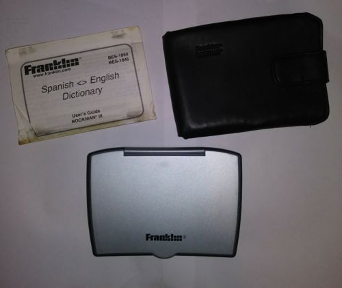 Franklin BES-1850 Speaking Dictionary English Spanish Bookman Merriam Webster
