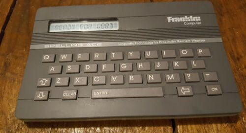 Franklin Computer Spelling Ace  SA-98 English Spelling Checker With Manual