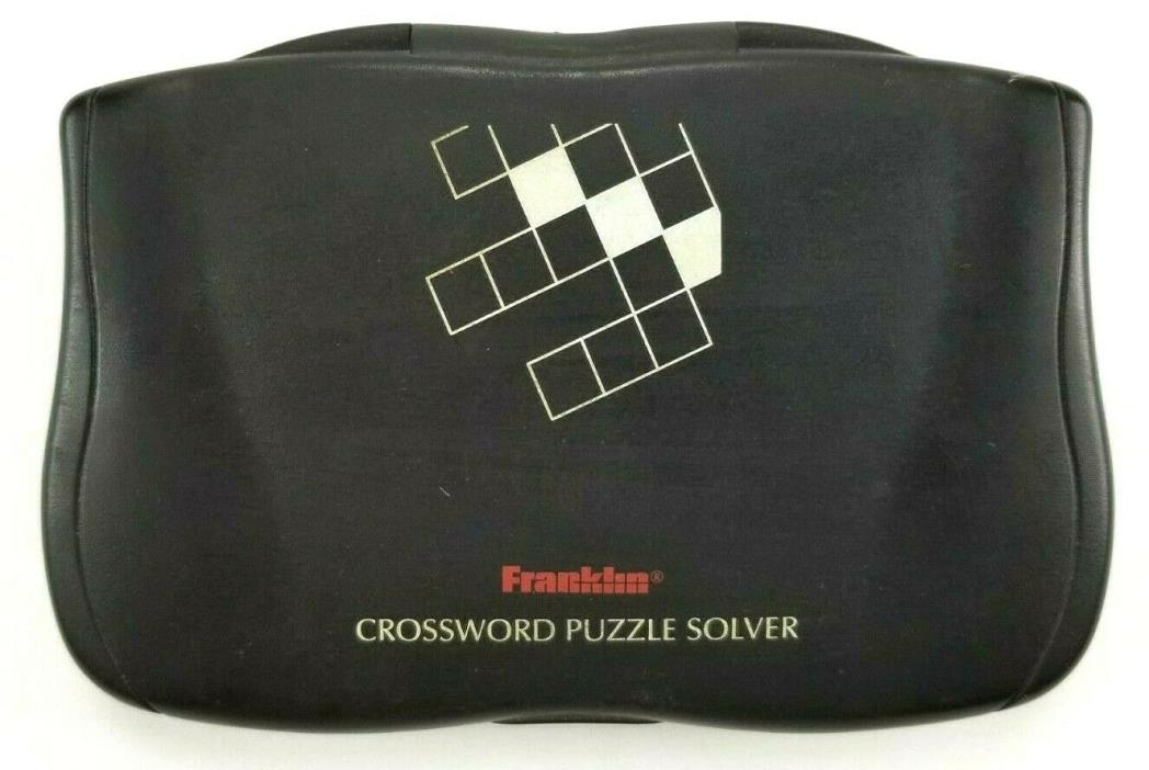 Franklin Merriam Webster Crossword Puzzle Solver CWP-206 Tested & Working
