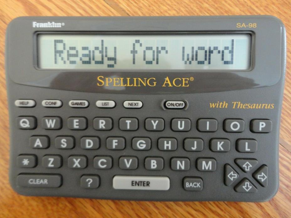 Franklin SPELLING ACE with Thesaurus SA-98 Electronic Handheld Spell Check