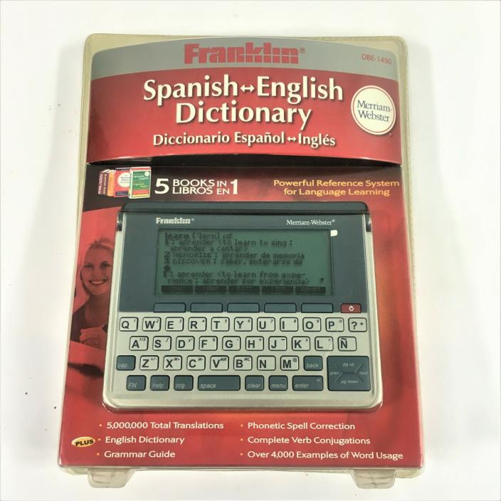 Franklin DBE-1490 Spanish-English Dictionary New Sealed