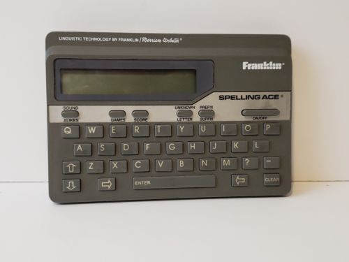 FRANKLIN SPELLING ACE MODEL SA-98A MERRIAM-WEBSTER  LINGUISTIC TECHNOLOGY EUC