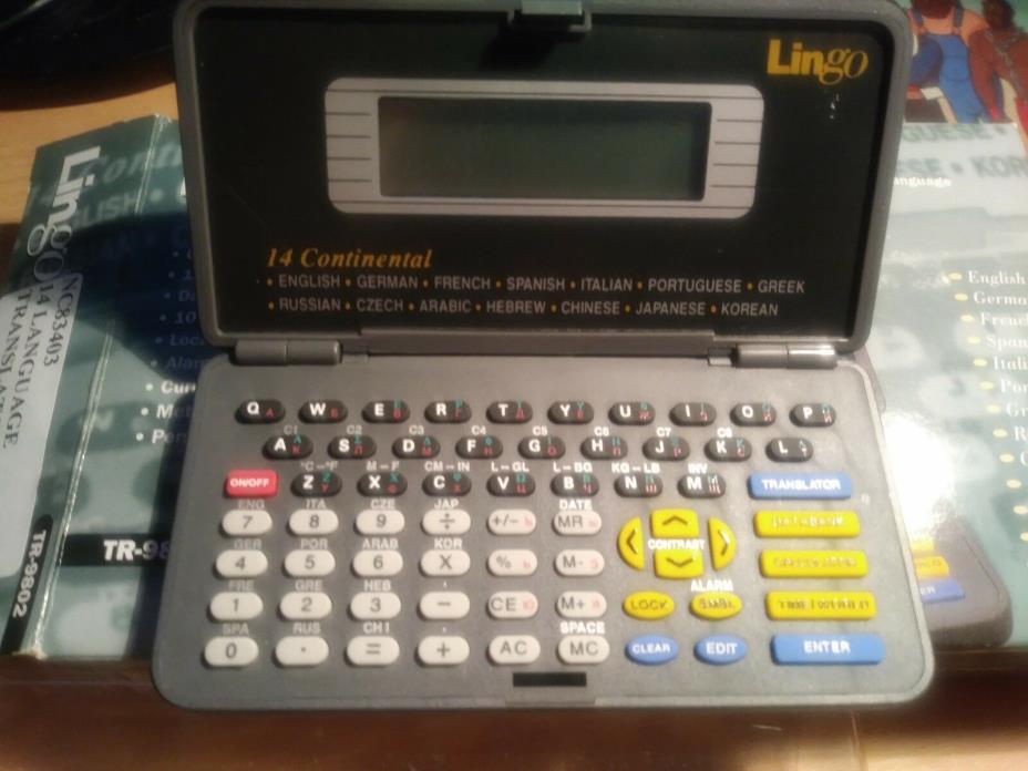 Lingo Continental TR-9802 Language Translator 14 Languages