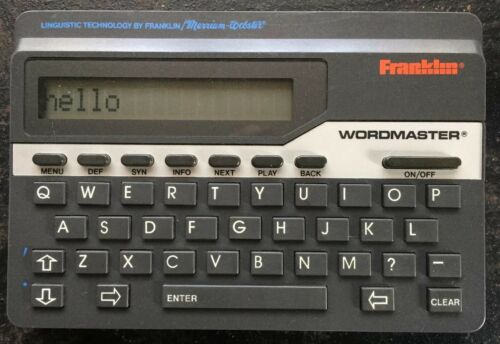 Franklin Wordmaster Deluxe - WM-1055A - 1990 - Tested - FREE SHIP