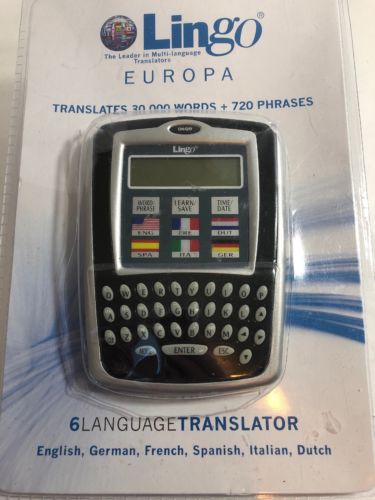 Lingo Europa 6 Language Pocket Translator B17