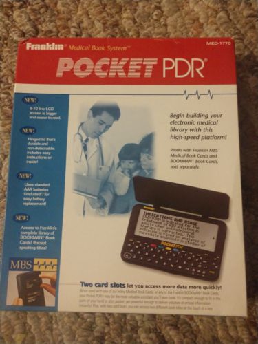 Franklin Pocket PDR  (MED-1770)  Brand New In box - Free S/H