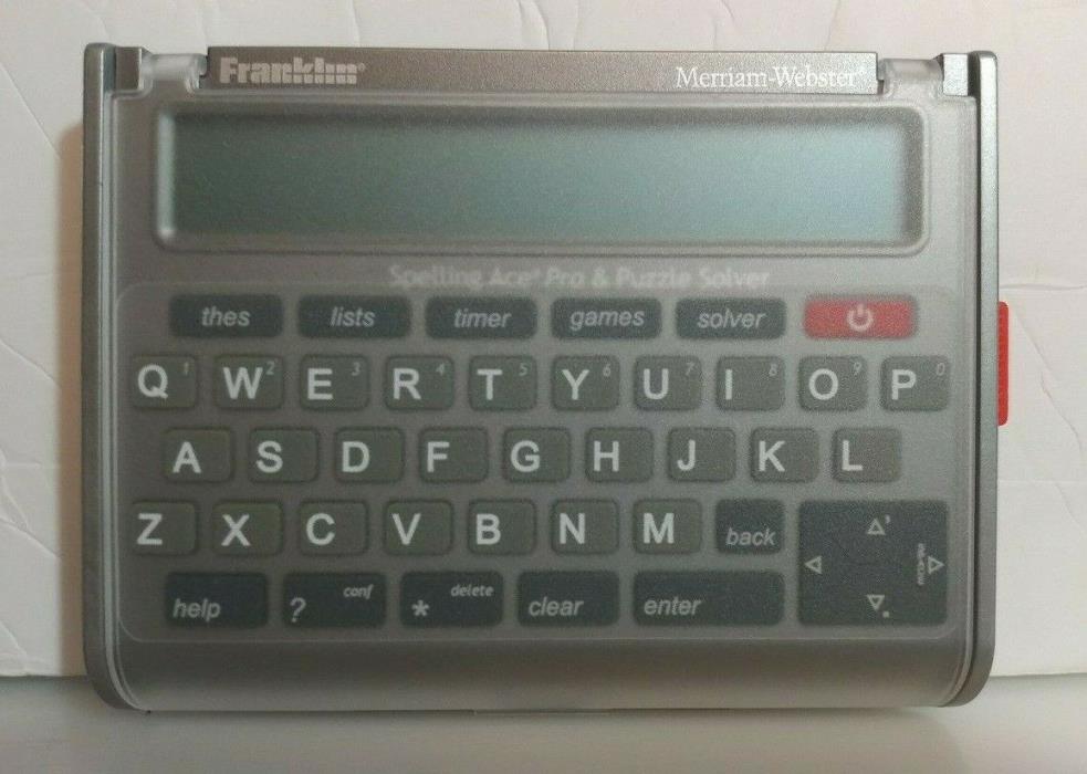 Franklin SA-309 Spelling Ace Pro & Puzzle Solver Thesaurus Merriam-Webster Works