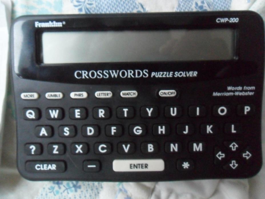 Franklin  CWP-200  Crosswords Puzzle Solver