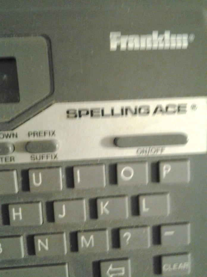 Vtg Franklin Spelling Ace with Thesaurus Electronic Dictionary SA 98A