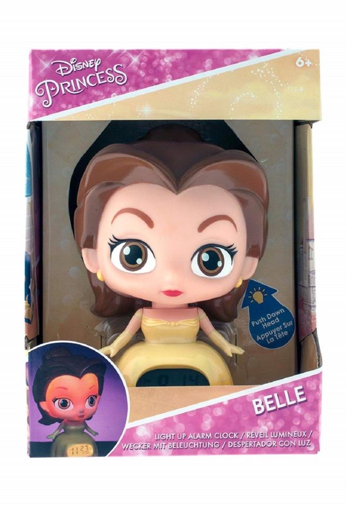 Disney Princess Belle Light Up Digital LCD Alarm Clock BulbBotz ~~~ FAST SHIP!!!