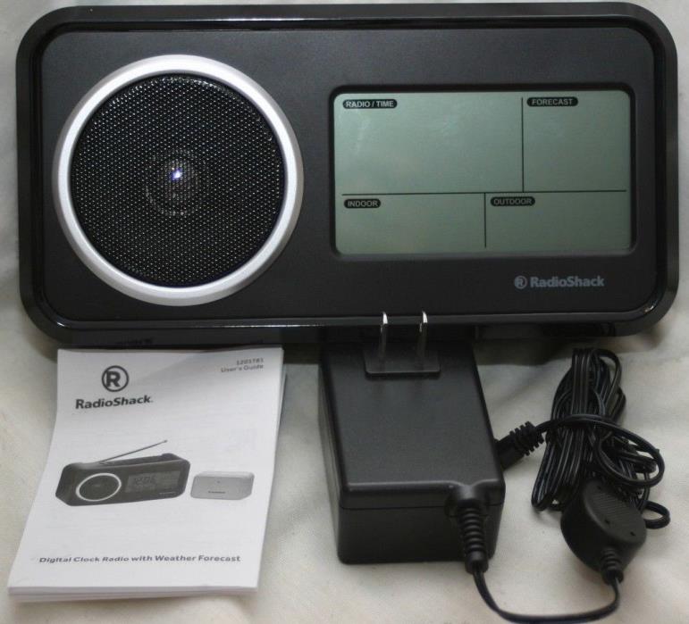 Digital AM/FM Alarm Clock Wireless Outdoor Weather Monitoring and Forecast