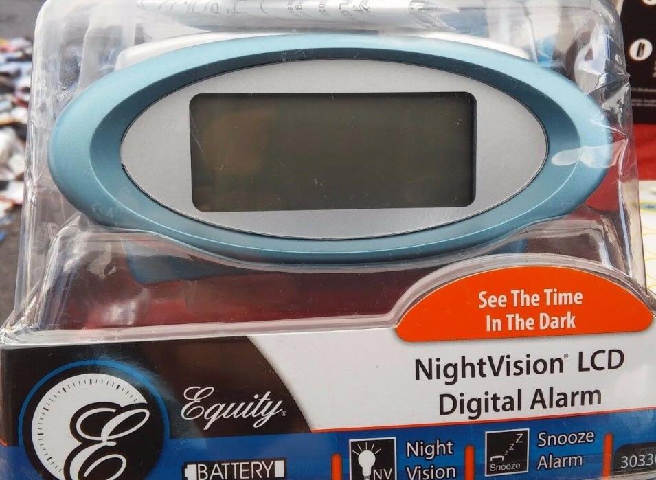 Equity by La Crosse 30330 Digital Alarm Clock with Night Vision Technolog A2915V