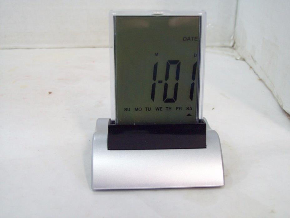 Set of Two Color Changing Touch Clocks Time, Temperature More, M5